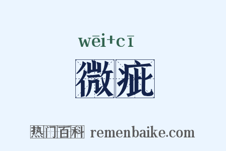 微疵是什么意思的图片